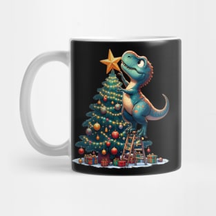 christmas dinosaur christmas tree Mug